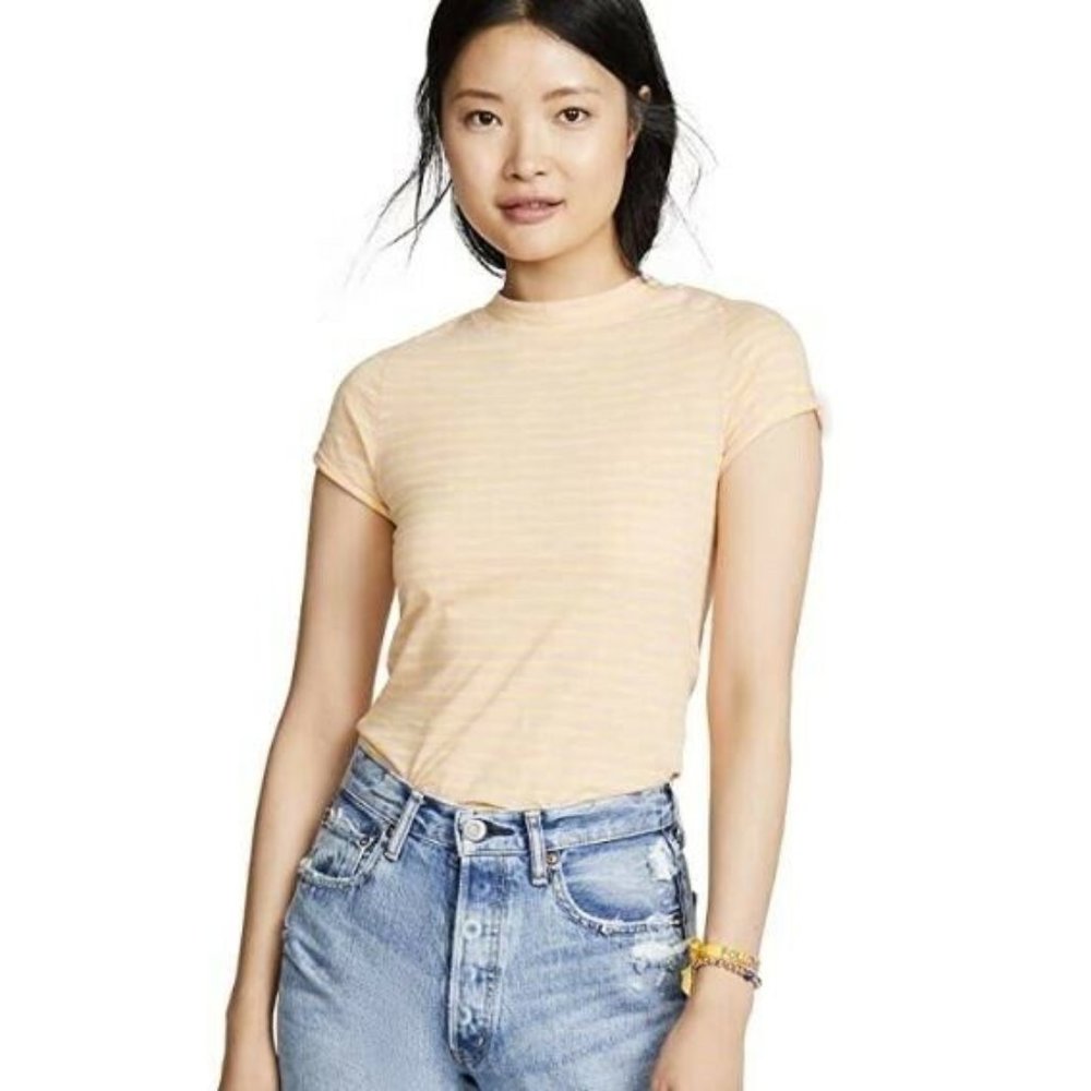 We The Free M Summer Rose Pink Yellow Top NWT AK78